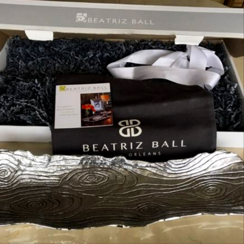 Beatriz Ball log food serving tray